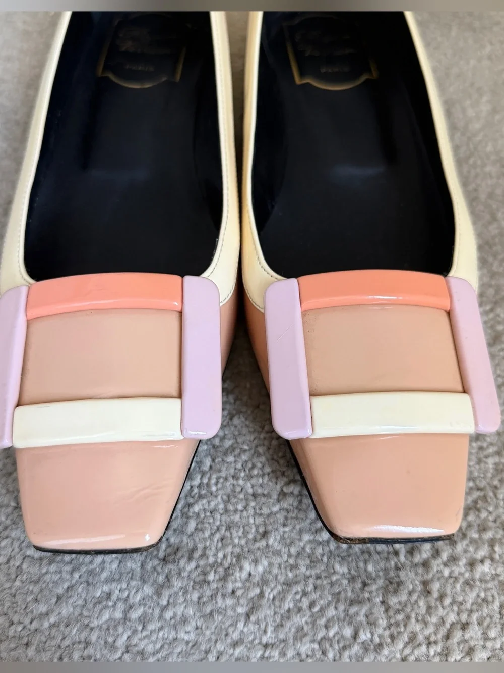 Roger Vivier Belle Vivier Patent Leather Ballerina